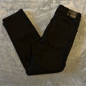 Everlane High Rise Slim Straight Cigarette black jeans 29